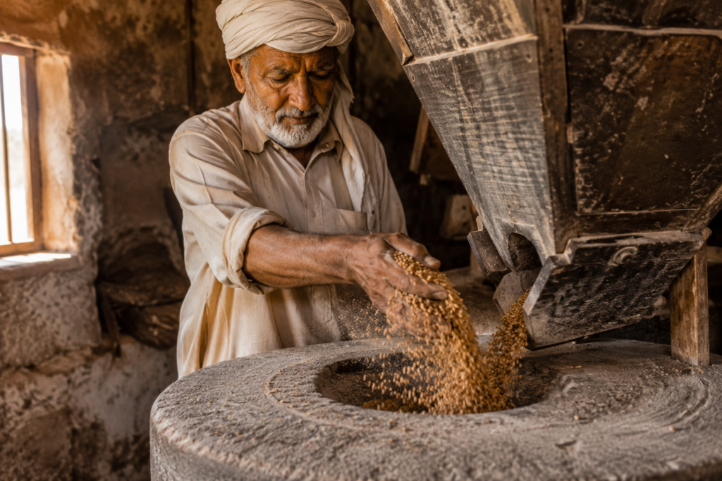 GM Foods Pathar Chakki Atta whole wheat flour with full bran
